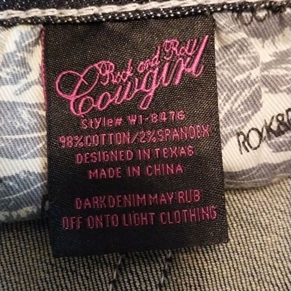 ROCK & Roll Cowgirl mid-rise boot cut NWT jeans size 29/30 - Picture 11 of 11